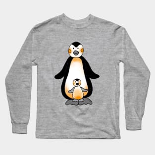 cute penguin family Long Sleeve T-Shirt